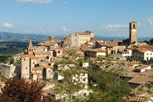 Anghiari - caratteristico paesino medioevale situato sulle colline Toscane