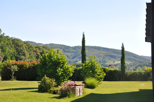 Giardino dell'agriturismo Ca Matra in Umbria