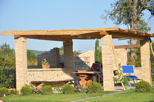 Pergola dell'agriturismo